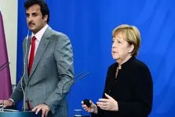 گفتگوی تلفنی صدر اعظم آلمان با امیر قطر