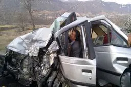 عکس/ تصادف شدید سمند قاچاق‌بر با 405