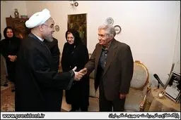 دیدار روحانی با خانواده شهید فرشاد پاسدار/ تصاویر