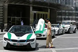 خودروی 3 میلیاردی پلیس دبی/ عکس
