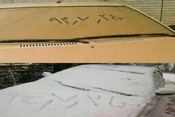 دو عکس متفاوت از دو شهر ایران در یک روز