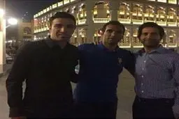 نکونام و پولادی درخیابان‌های دوحه/عکس