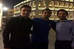 نکونام و پولادی درخیابان‌های دوحه/عکس