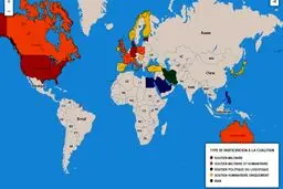 نقشه جغرافیایی ائتلاف ضد داعش/عکس