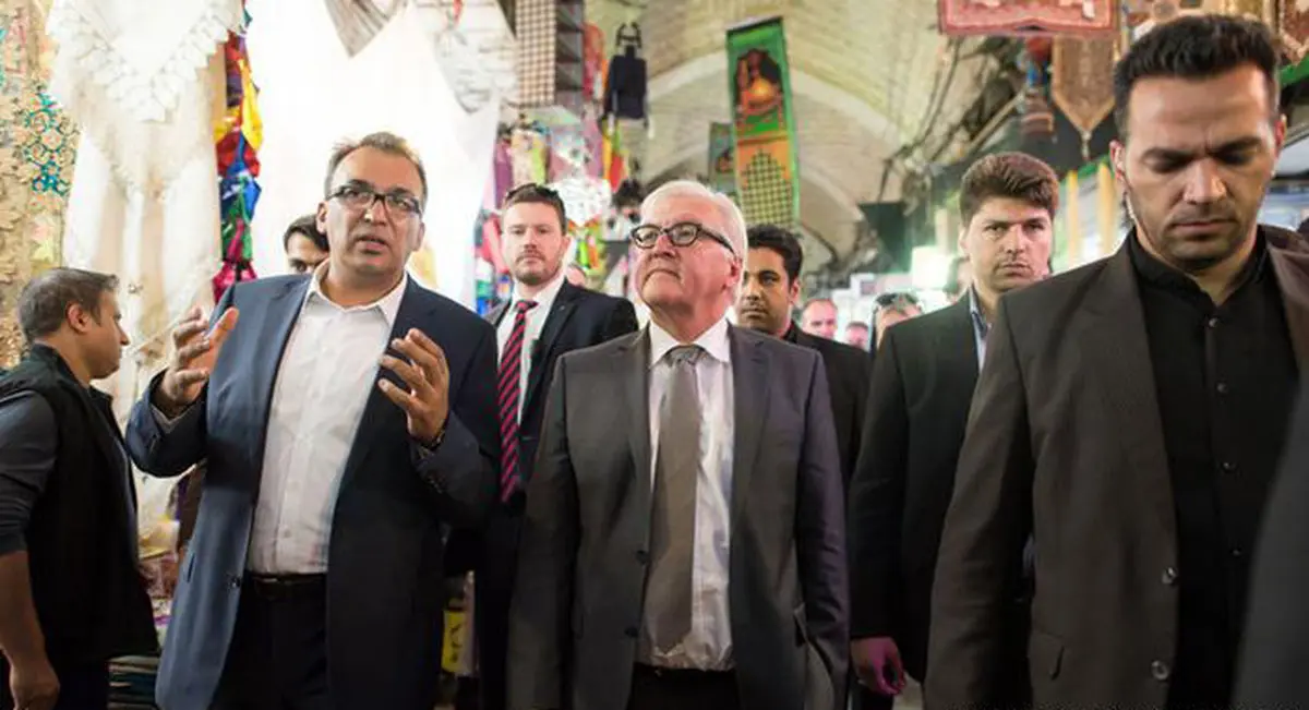 اشتاین‌مایر در بازار تهران /تصاویر