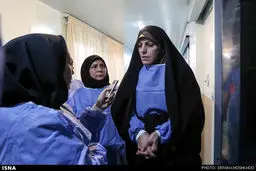 ملاقات معاون رییس‌جمهور با قربانی اسیدپاشی /گزارش تصویری