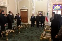 تجلیل رئیس مجلس از وزنه‌برداران و علیرضا کریمی/ لاریجانی: اقدام کریمی احترام به ملت ایران بود