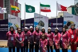 اهتزاز پرچم ایران در دهکده بازی‌های پاراآسیایی / تصاویر