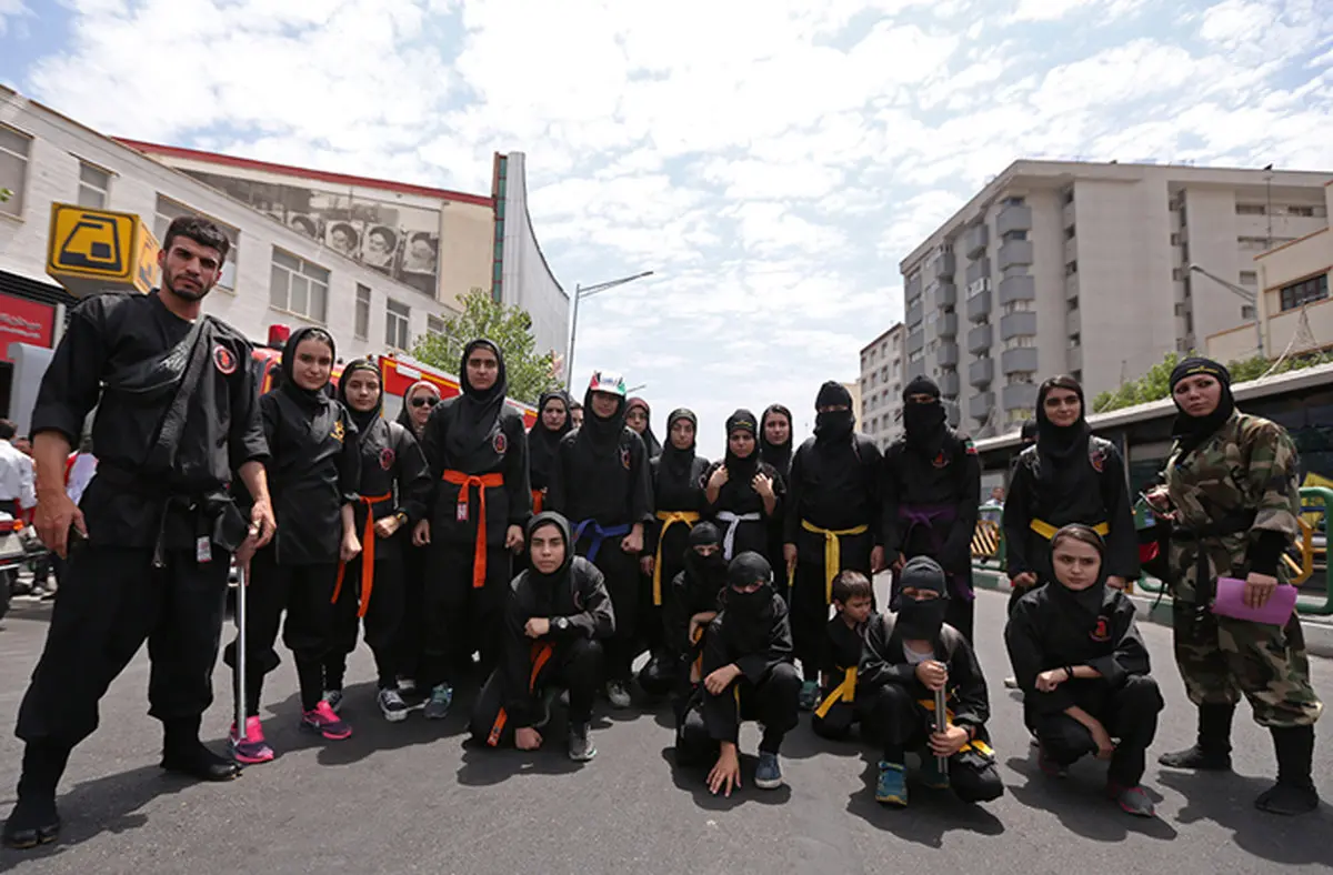 عکس/ دختران"نینجا" در راهپیمایی روز قدس