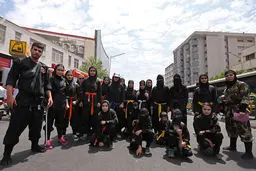 عکس/ دختران"نینجا" در راهپیمایی روز قدس