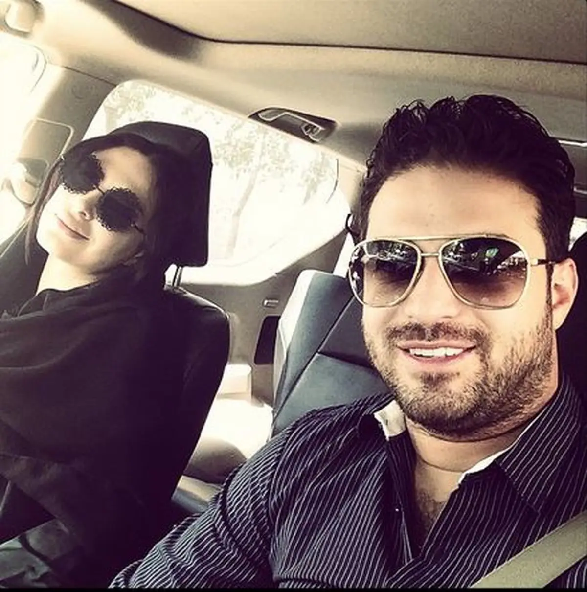 بابک جهانبخش و همسرش/ عکس