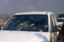 خودرو مورد حمله تروریستی دیروز در پیرانشهر