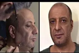 گریم متفاوت امیر جعفری در فیلم جدید مدیری/عکس