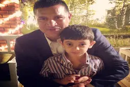 عکس / پسر بازیگر معروف زن در آغوش علی دایی