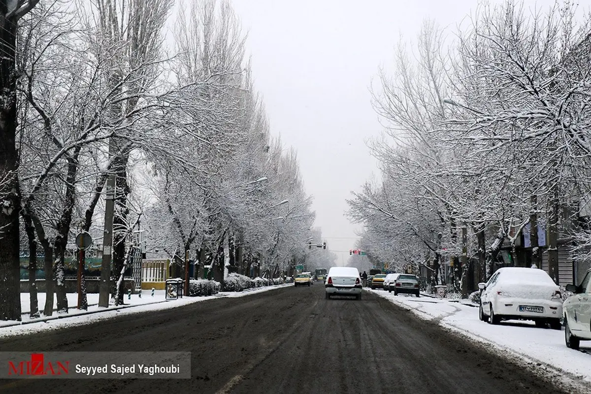 تصاویری زیبا از اردبیل برفی