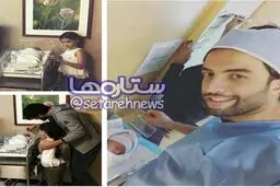 عکس/«بن سان» فرزند دوم بنیامین در آمریکا بدنیا آمد
