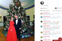 بیل و هیلاری کلینتون در جشن کریسمس + عکس