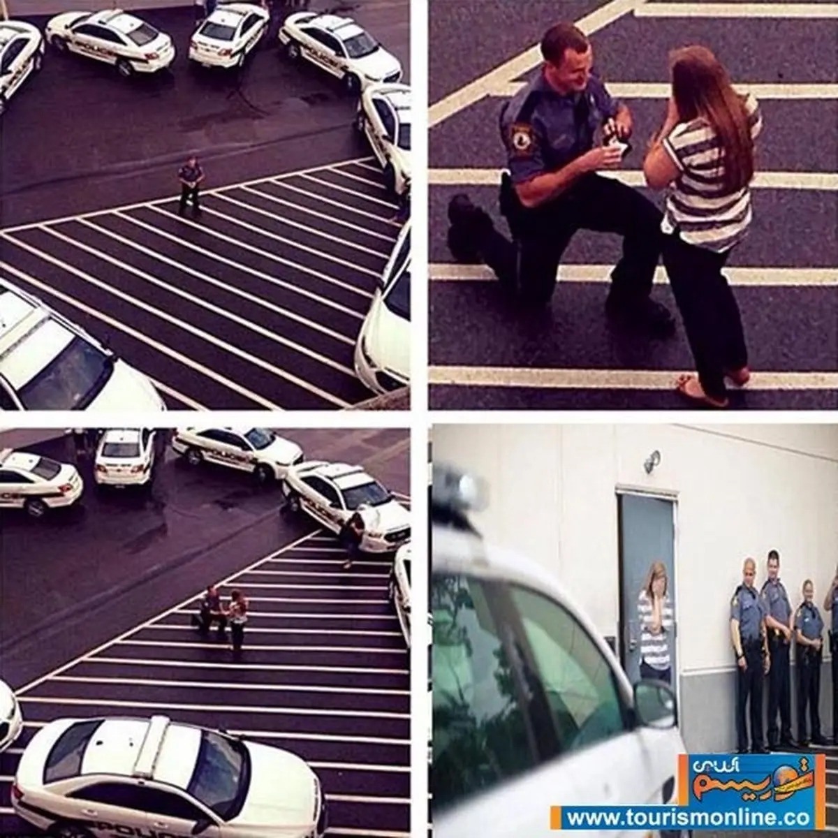 خواستگاری عجیب پلیس جوان!/عکس