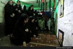 مراسم لیلة الرغائب در کهف الشهدا /گزارش تصویری