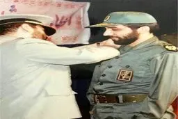 عکس کمتر دیده شده از ضرغامی در لباس نظامی