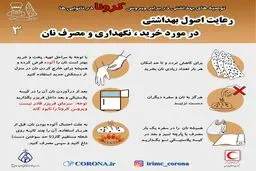 نان را چگونه از کرونا دور نگه داریم؟ + اینفوگرافی