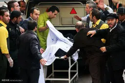 تصاویر انتقال پیکر مرتضی پاشایی از بیمارستان