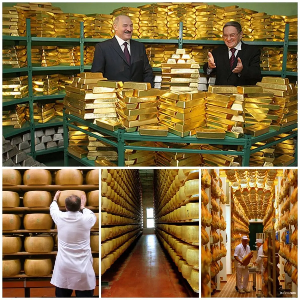 پنیر به جای سند ضمانت وام بانکی / عکس