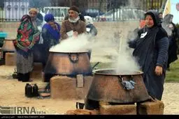 عکس/ پخت سمنو در درق