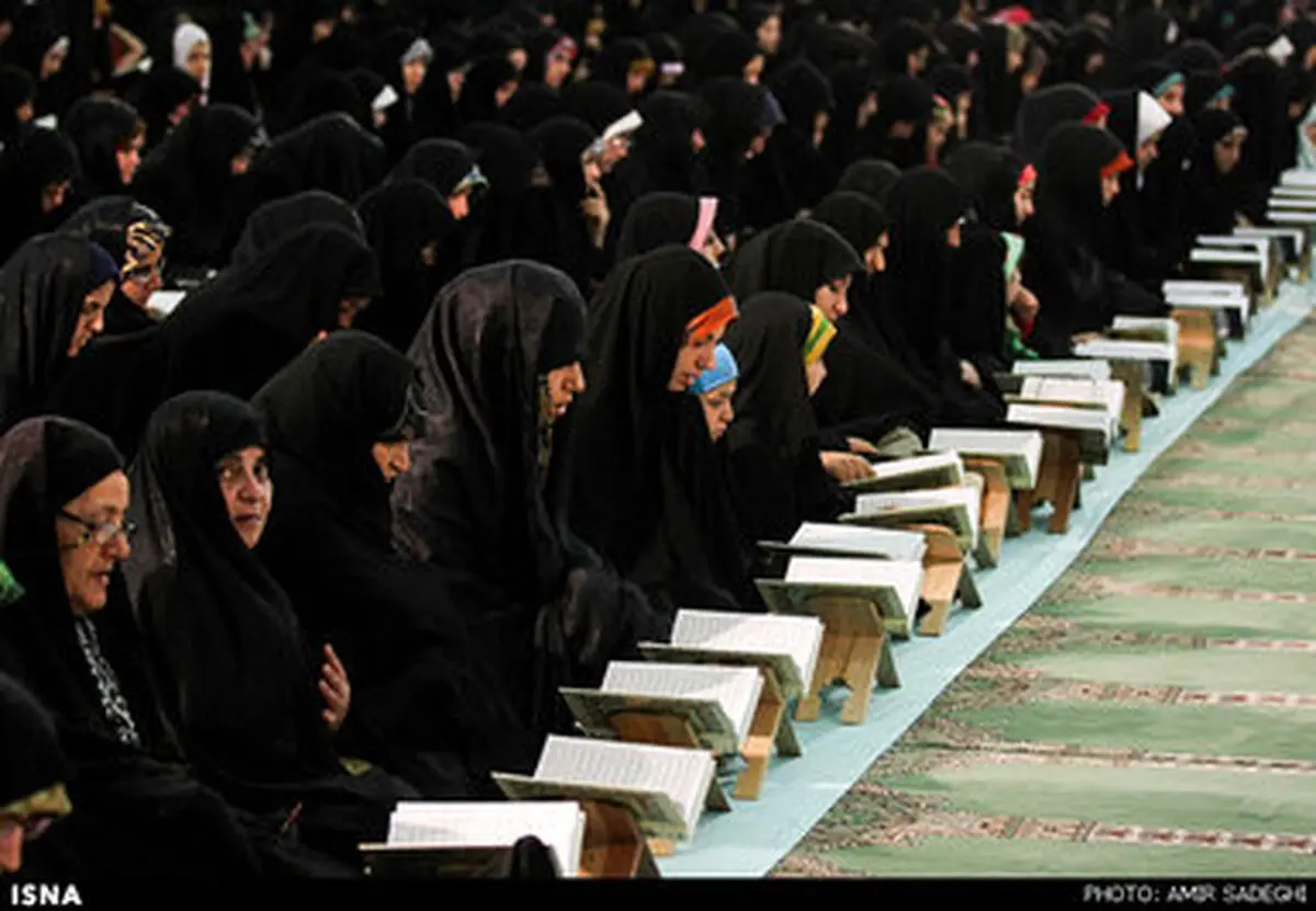 مراسم جزء خوانی قرآن کریم در ماه مبارک رمضان - تبریز / تصاویر