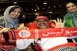بازیگر زن متعصب استقلالی دیشب پرسپولیسی شد +عکس