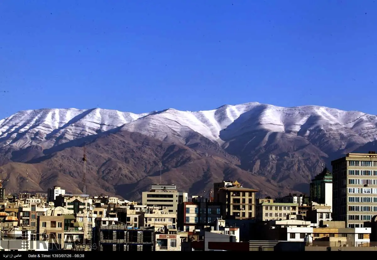 سفیدپوش شدن ارتفاعات تهران /عکس