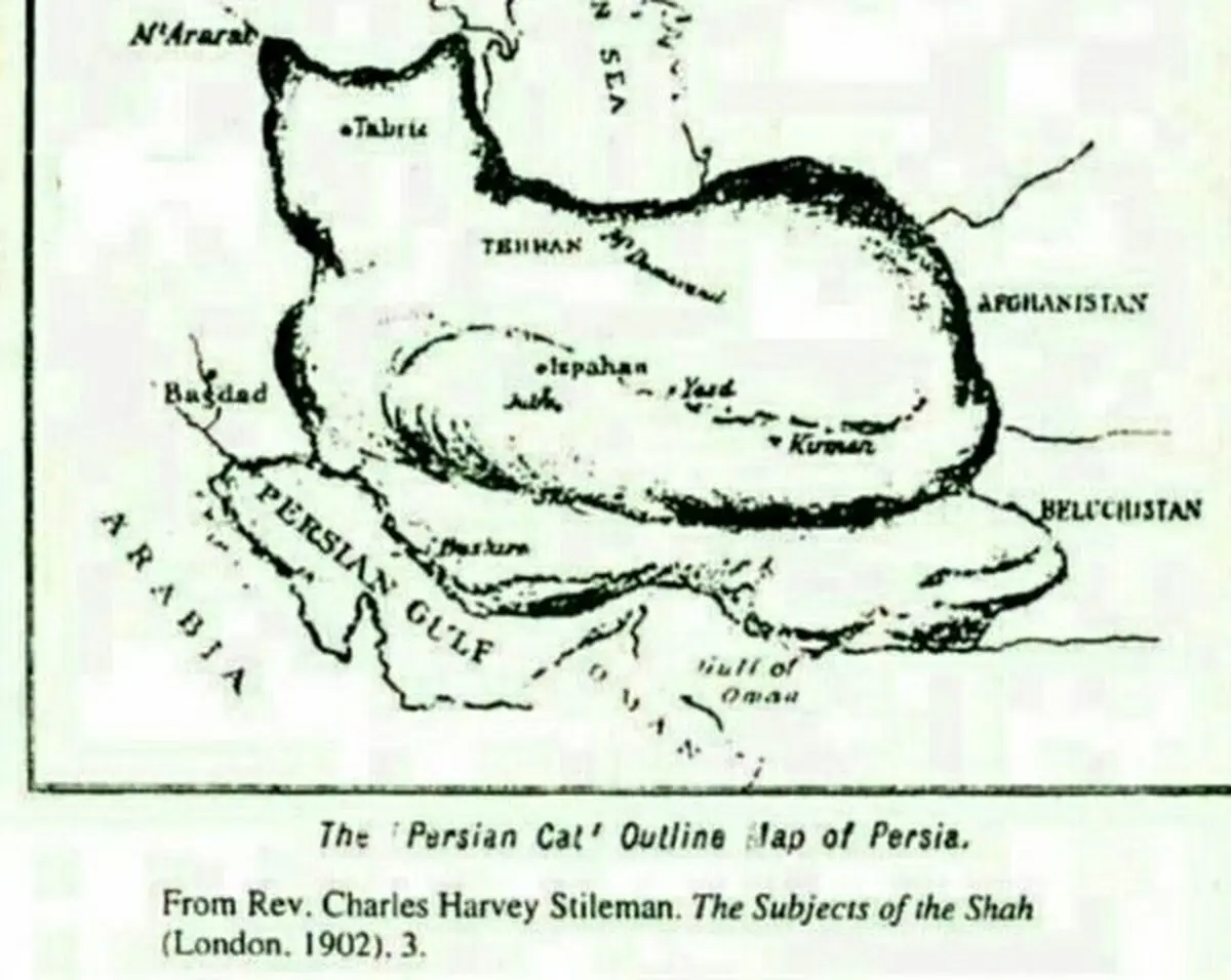 ایران قدیم به شکل گربه / عکس