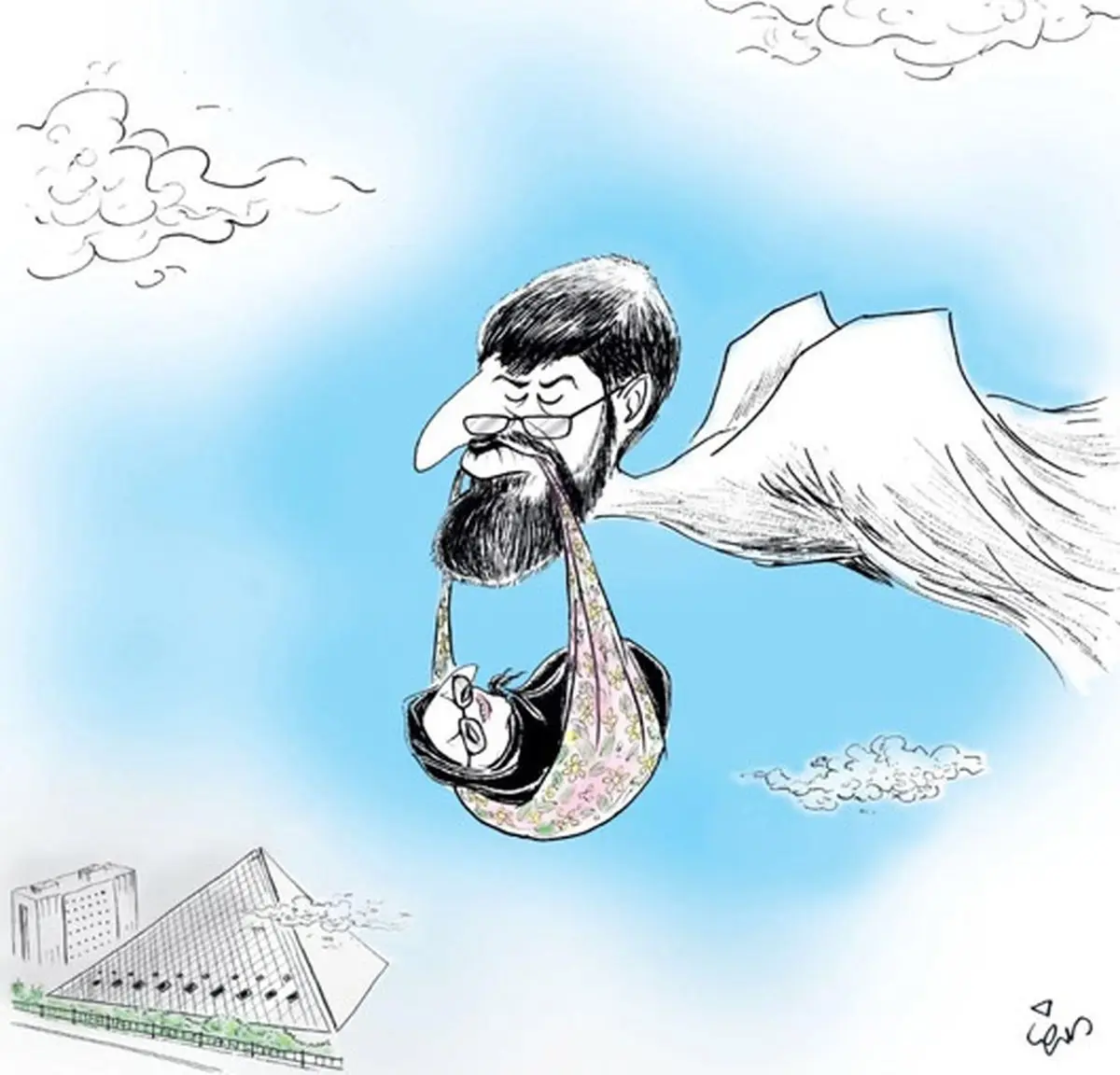 علی مطهری و مینو خالقی!/کاریکاتور