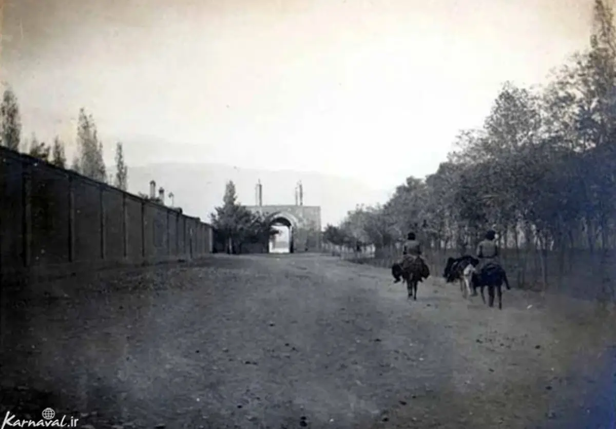 عکسی دیده نشده از دروازه یوسف آباد تهران