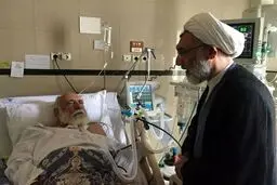عیادت مصطفی پورمحمدی از حجت‌الاسلام طباطبایی