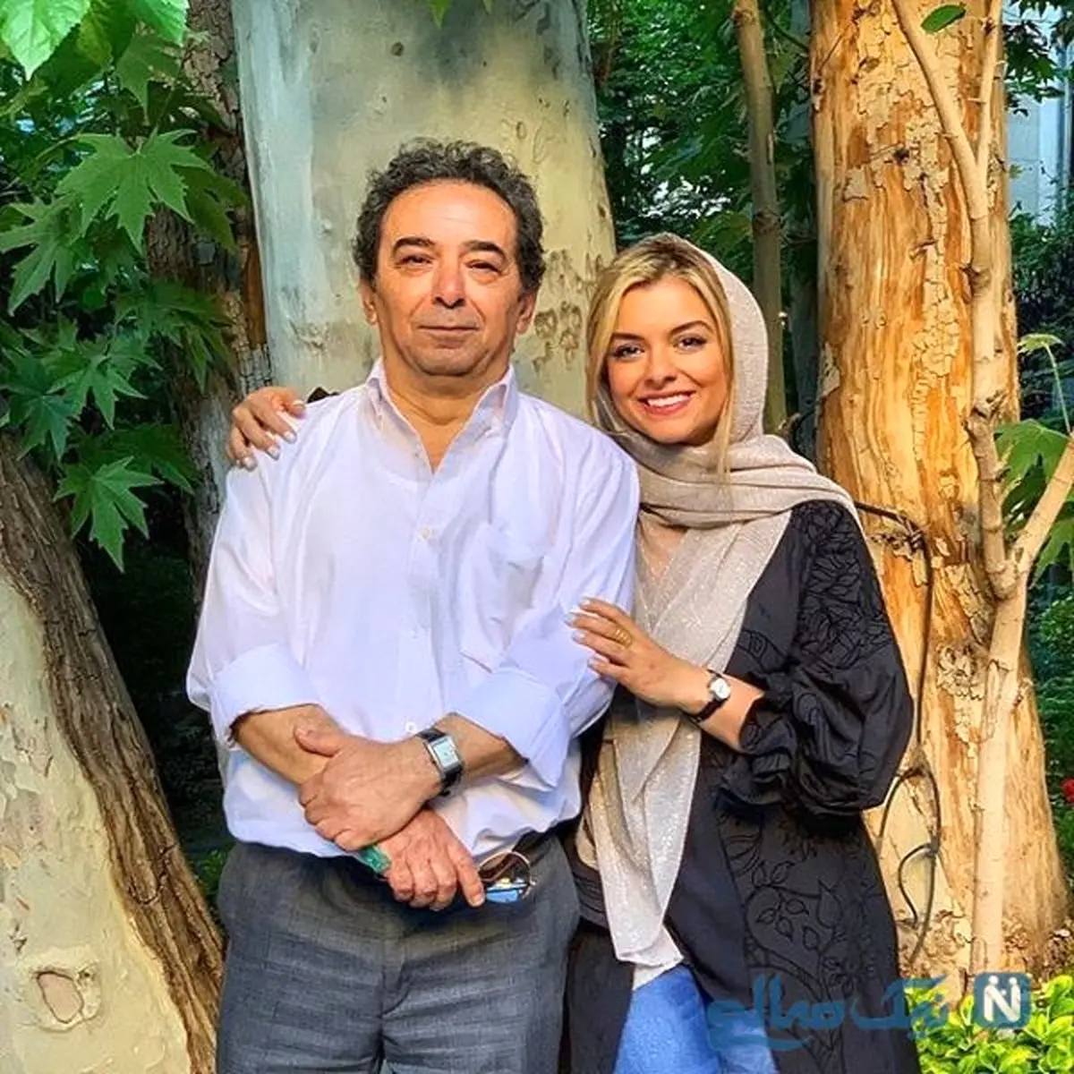 عکس / دنیا مدنی و پدرش ولی الله مدنی