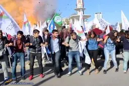 لحظه انفجار بمب در ترکیه/عکس