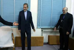 دیدار معاون اول روحانی با مراجع تقلید/ تصاویر