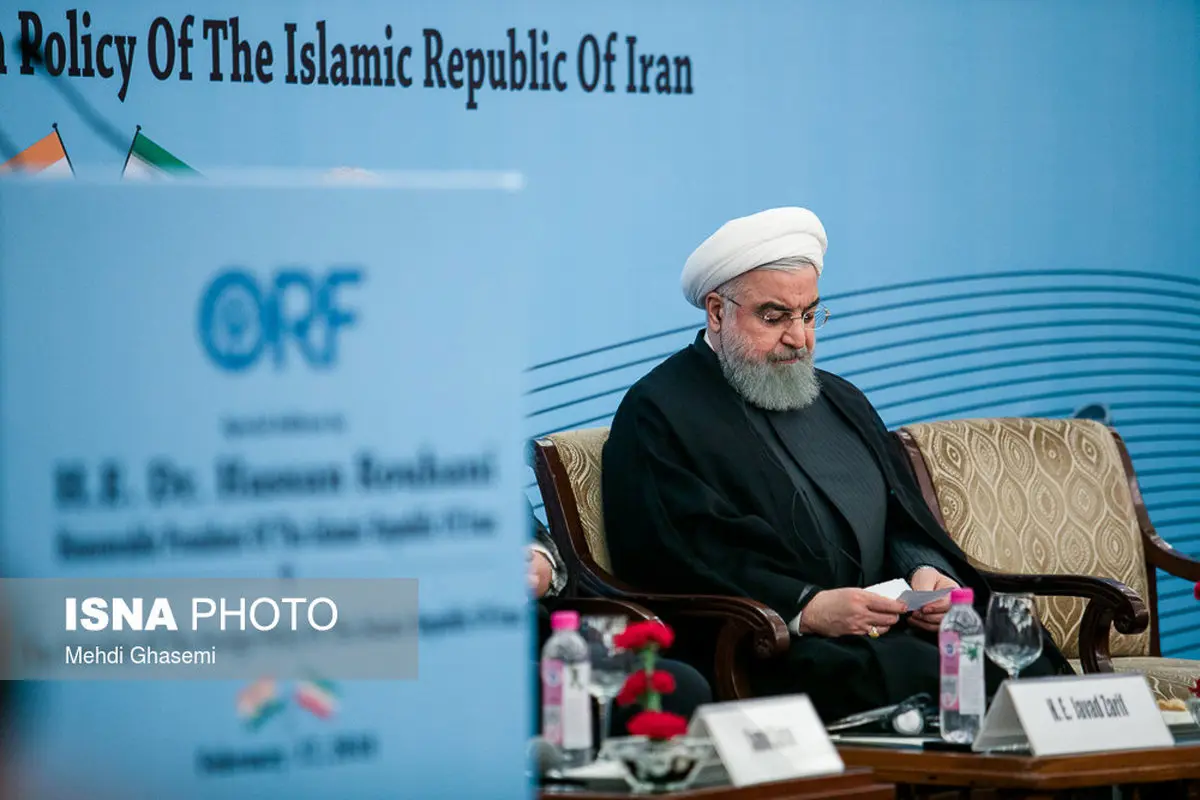 تصاویری از دیدار صمیمانه روحانی با محققان و اندیشمندان موسسه ORF هندوستان