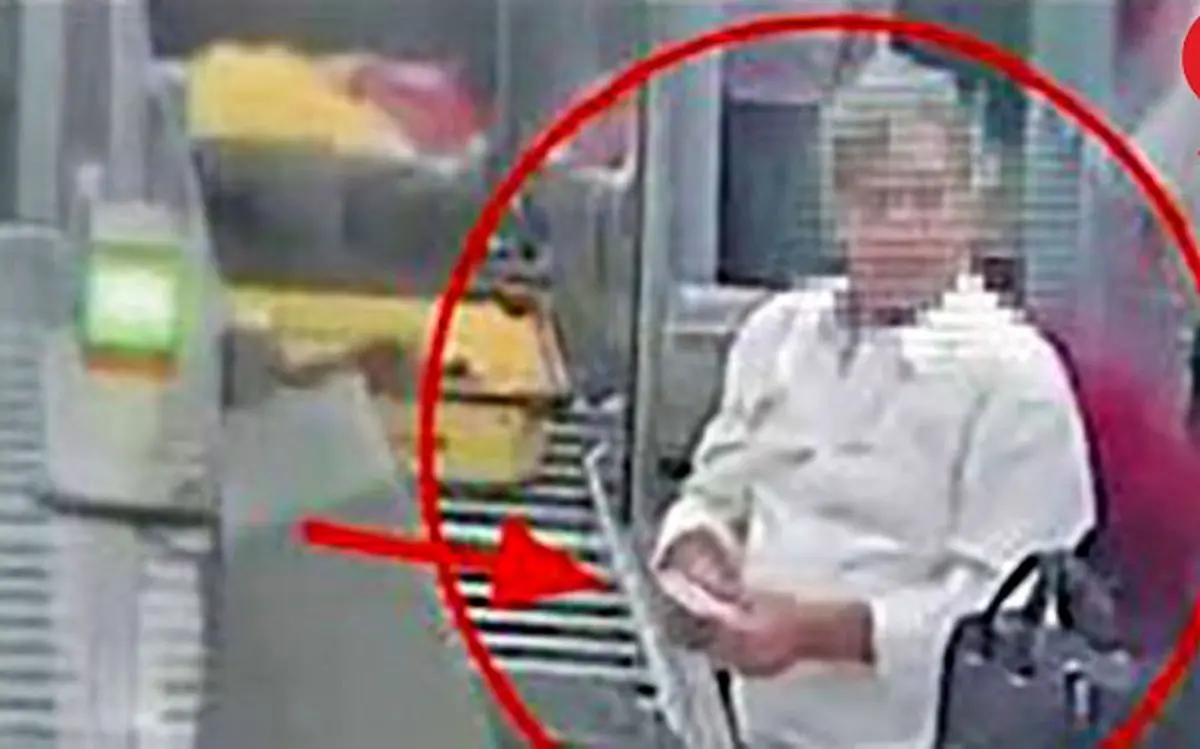 دوربین‌های مداربسته فرودگاه لحظه کار کثیف یک مرد را ضبط کردند+ عکس