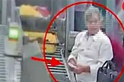 دوربین‌های مداربسته فرودگاه لحظه کار کثیف یک مرد را ضبط کردند+ عکس