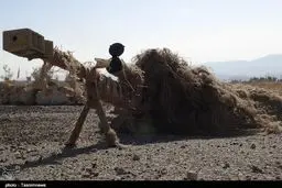 تک تیراندازان زبده فاطمیون در نبرد با داعش/ عکس