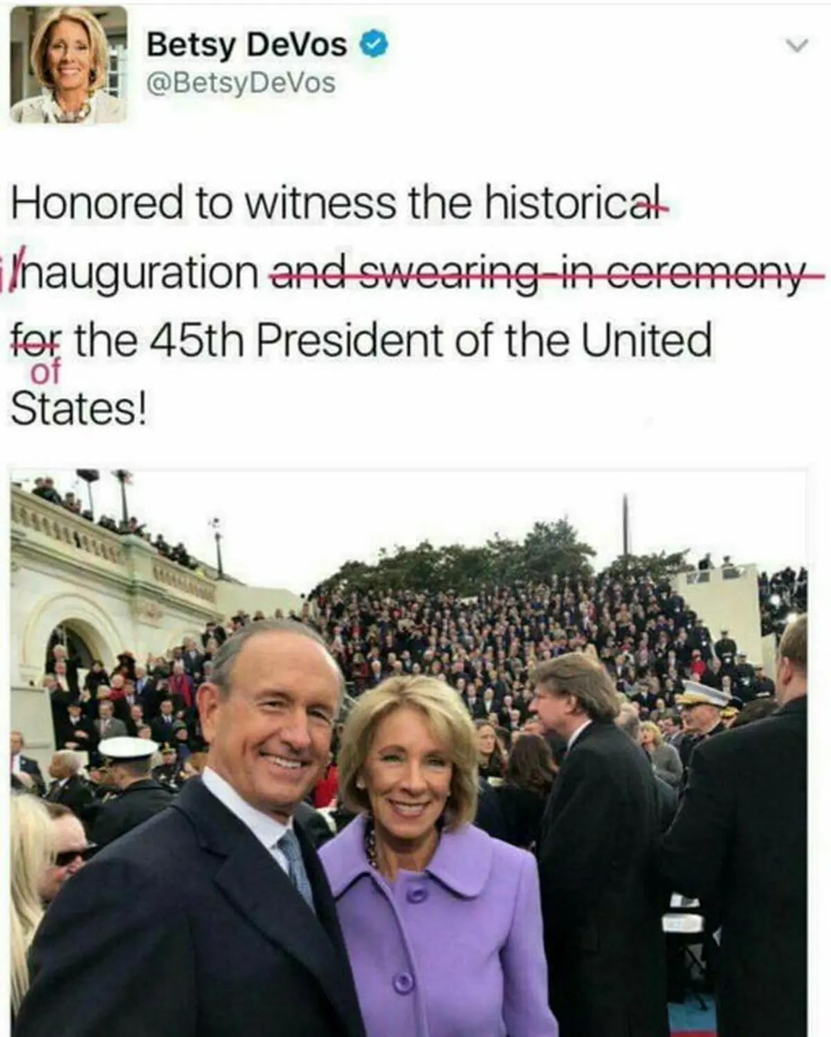 وزیر آموزش ترامپ نیامده گاف داد