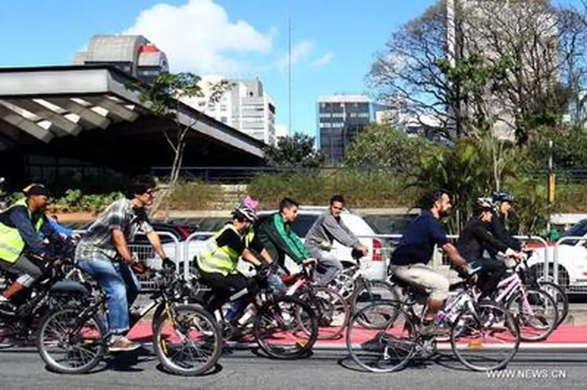 یک روز بدون خودرو در برزیل/ تصاویر