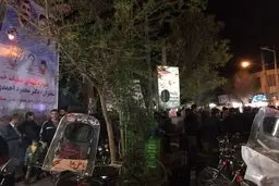 استقبال از محمود احمدی نژاد در یادواره شهدای عملیات خیبر/ تصاویر