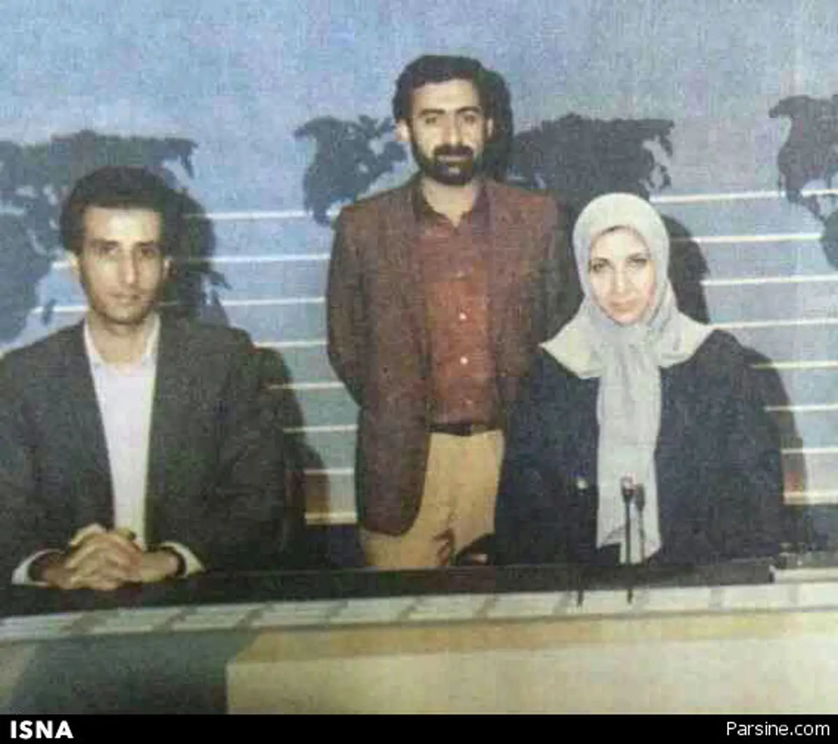 عکسی قدیمی از گویندگان خبر تلویزیون