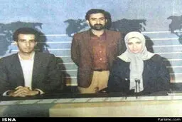 عکسی قدیمی از گویندگان خبر تلویزیون
