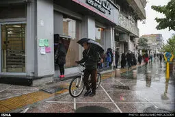 بارش باران پاییزی در تهران /گزارش تصویری