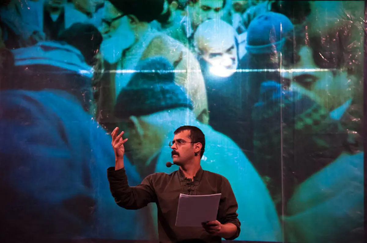 شمس لنگرودی روی صحنه تئاتر/تصاویر