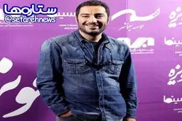 تیپ نوید محمدزاده در اکران فیلم خفه‌گی/عکس